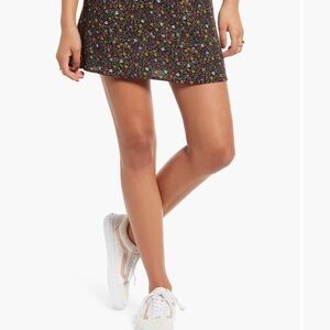 BP Multicolor Floral Mini Skirt